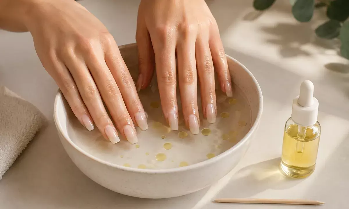 как снять накладные ногти